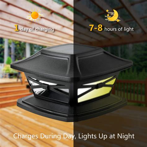 Davinci Lighting FlexFit Solar Outdoor Post Cap Lights.